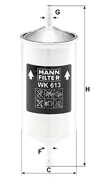 Kuro filtras MANN-FILTER WK 613