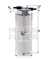 Kuro filtras MANN-FILTER WK 7002