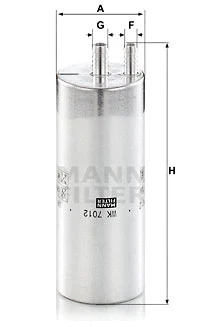 Kuro filtras MANN-FILTER WK 7012