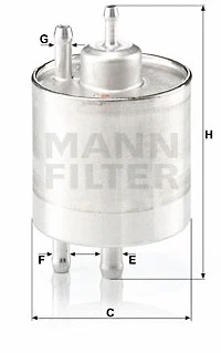 Kuro filtras MANN-FILTER WK 711/1