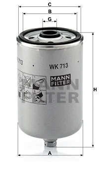 Kuro filtras MANN-FILTER WK 713