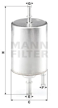 Kuro filtras MANN-FILTER WK 720/4