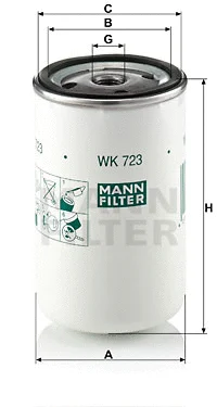 Kuro filtras MANN-FILTER WK 723