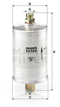Kuro filtras MANN-FILTER WK 726
