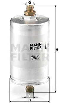 Kuro filtras MANN-FILTER WK 726/2