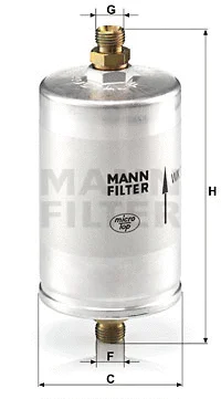 Kuro filtras MANN-FILTER WK 726/3