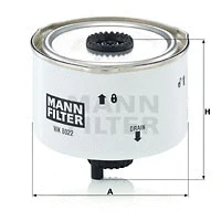 Kuro filtras MANN-FILTER WK 8022 x