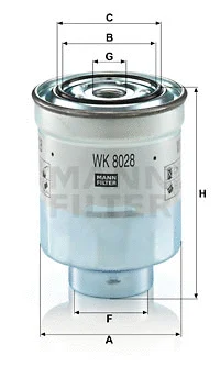 Kuro filtras MANN-FILTER WK 8028 z