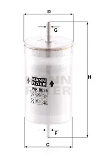 Kuro filtras MANN-FILTER WK 8036