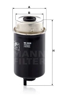Kuro filtras MANN-FILTER WK 8038