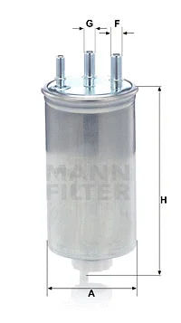 Kuro filtras MANN-FILTER WK 8039