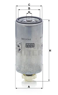 Kuro filtras MANN-FILTER WK 8044 x