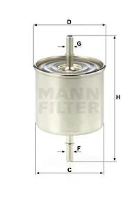 Kuro filtras MANN-FILTER WK 8046
