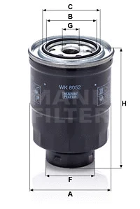 Kuro filtras MANN-FILTER WK 8052 z