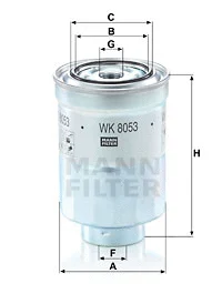 Kuro filtras MANN-FILTER WK 8053 z