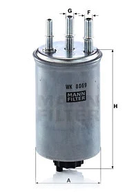 Kuro filtras MANN-FILTER WK 8069