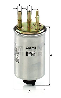 Kuro filtras MANN-FILTER WK 8078