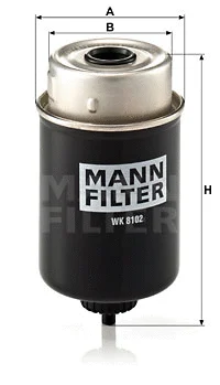 Kuro filtras MANN-FILTER WK 8102