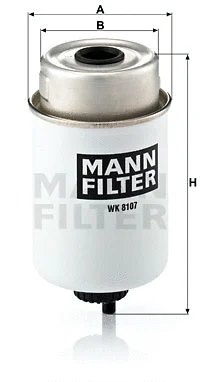 Kuro filtras MANN-FILTER WK 8107