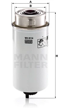 Kuro filtras MANN-FILTER WK 8114