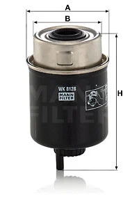 Kuro filtras MANN-FILTER WK 8128