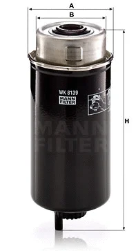 Kuro filtras MANN-FILTER WK 8139
