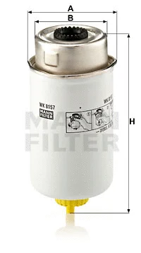 Kuro filtras MANN-FILTER WK 8157