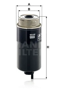 Kuro filtras MANN-FILTER WK 8160