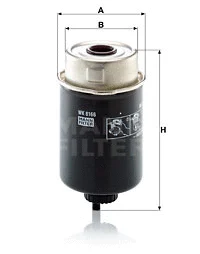 Kuro filtras MANN-FILTER WK 8166