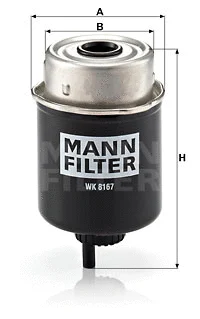 Kuro filtras MANN-FILTER WK 8167
