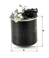 Kuro filtras MANN-FILTER WK 820/17