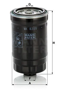 Kuro filtras MANN-FILTER WK 8205
