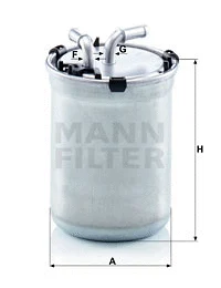 Kuro filtras MANN-FILTER WK 823/2