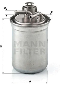 Kuro filtras MANN-FILTER WK 823/3 x