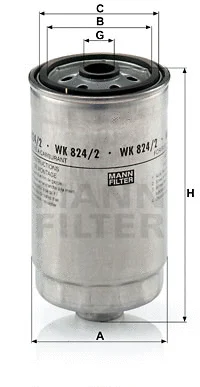 Kuro filtras MANN-FILTER WK 824/2