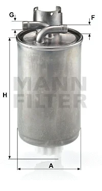 Kuro filtras MANN-FILTER WK 829