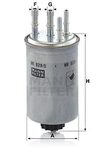 Kuro filtras MANN-FILTER WK 829/5