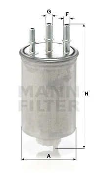 Kuro filtras MANN-FILTER WK 829/6