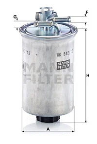 Kuro filtras MANN-FILTER WK 842/12 x