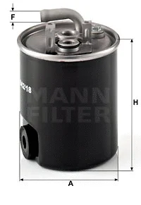 Kuro filtras MANN-FILTER WK 842/18