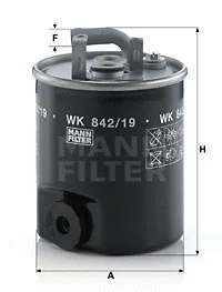 Kuro filtras MANN-FILTER WK 842/19