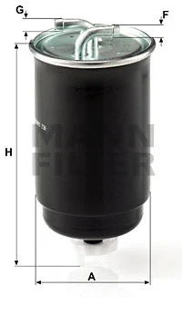Kuro filtras MANN-FILTER WK 842/3