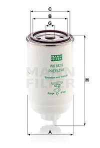 Kuro filtras MANN-FILTER WK 842/6