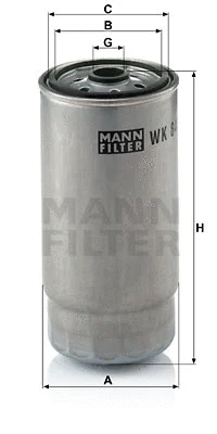 Kuro filtras MANN-FILTER WK 845/7
