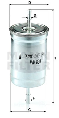 Kuro filtras MANN-FILTER WK 850