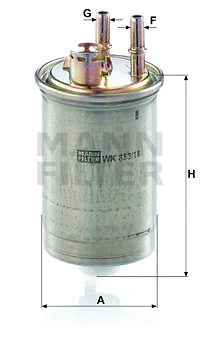 Kuro filtras MANN-FILTER WK 853/18