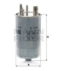 Kuro filtras MANN-FILTER WK 853/20
