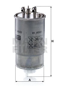 Kuro filtras MANN-FILTER WK 853/23