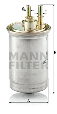 Kuro filtras MANN-FILTER WK 853/7