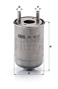 Kuro filtras MANN-FILTER WK 9012 x